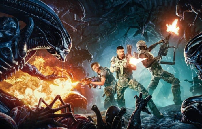 Eén grote chaos in Aliens Fireteam Elite co-op gameplay