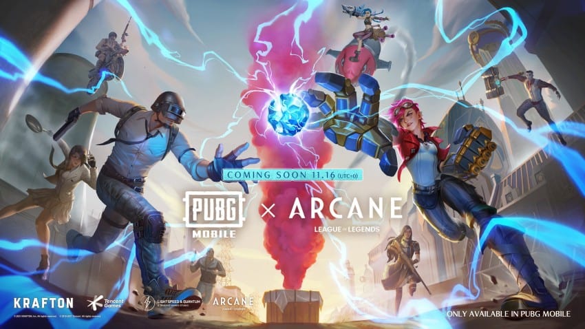 PUBG MOBILE en Riot Games werken samen aan in-game-content gebaseerd op animatieserie Arcane
