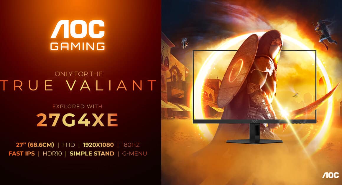 AGON by AOC presenteert twee nieuwe gaming-monitoren binnen de G4-lijn