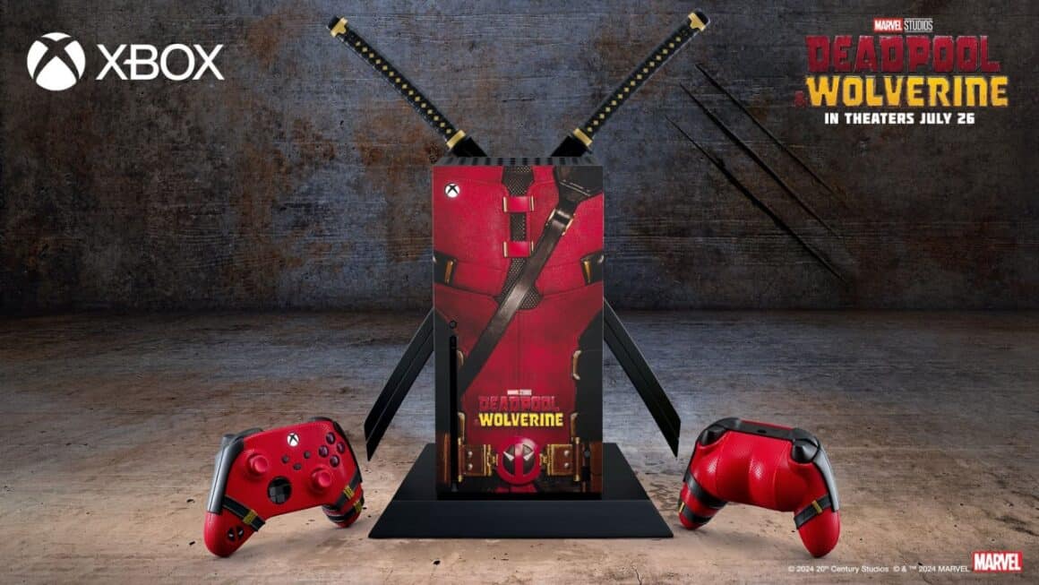 Xbox-controller met het achtwerk van Deadpool!