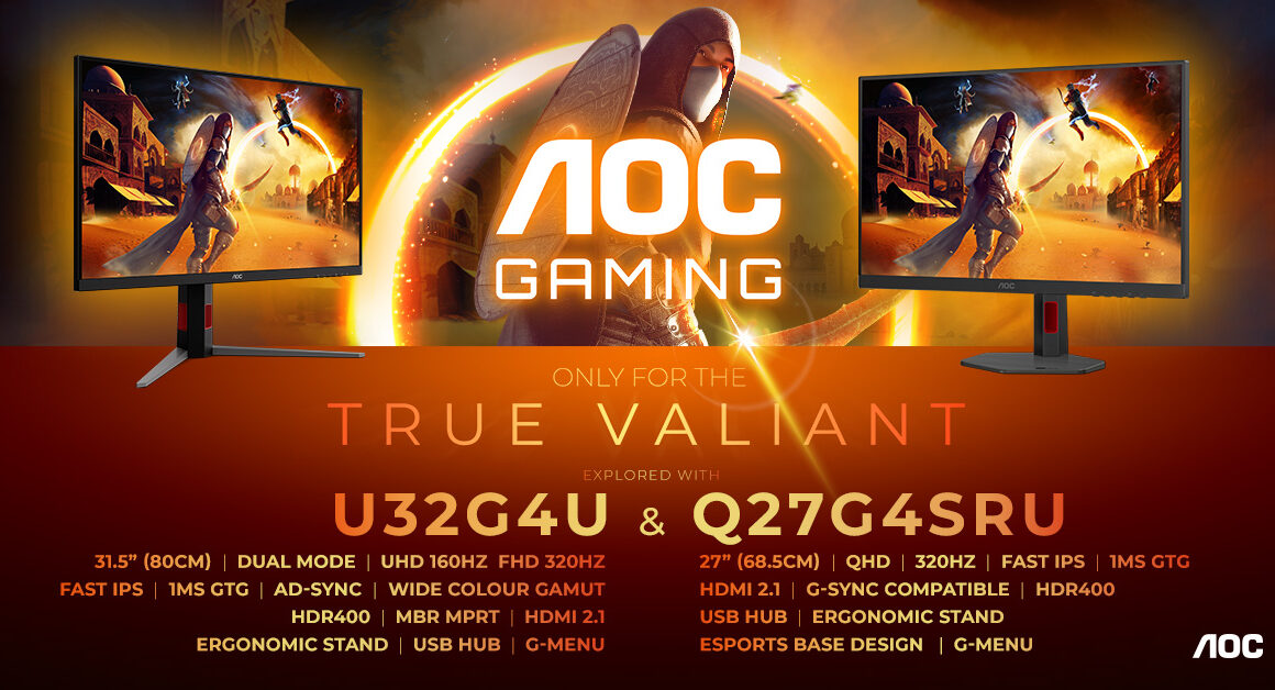 AGON by AOC lanceert nieuwe gaming-monitoren met 320 Hz en Dual Frame-technologie