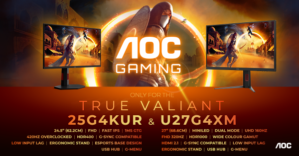 AGON by AOC introduceert nieuwe MiniLED- en esports-gamingmonitoren met HDR1000 en 420 Hz